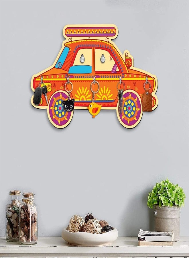 APS ART PLUS STORE حامل مفاتيح سيارة أجرة مطبوع بتقنية الأشعة فوق البنفسجية من متجر APS ART PLUS لتزيين جدران المنزل، حامل مفاتيح بتصميم أنيق لتزيين جدران غرفة المعيشة - Image 3